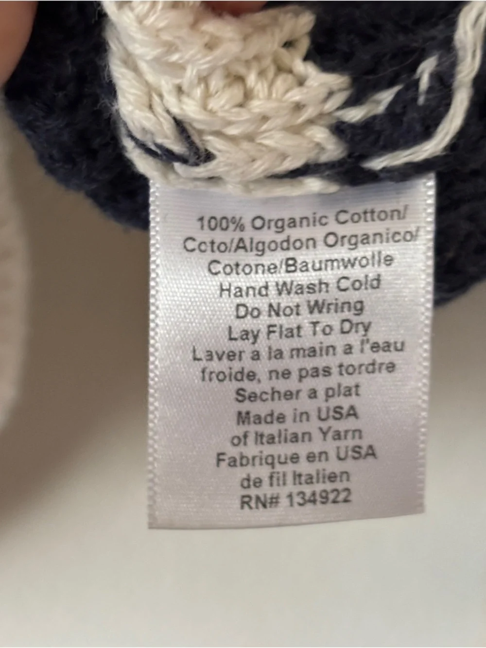 Emerson Fry Daily Sweater Navy French Stripe Organic Cotton Size Small - Picture 5 of 11